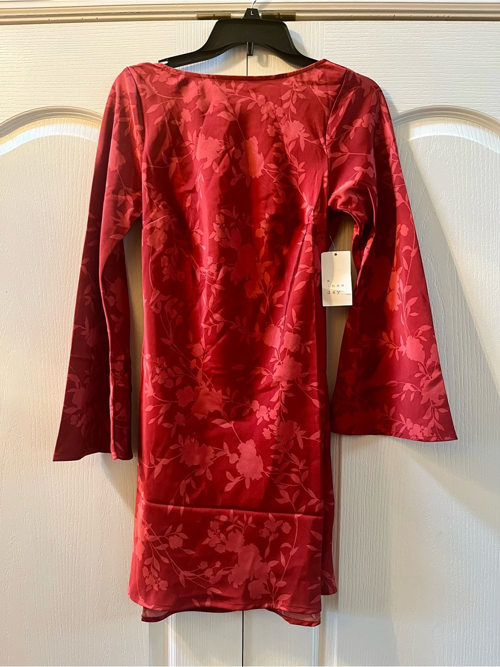 Women's Twist Back Mini Dress
- A New Day Red Floral XS